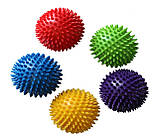 М'ячик масажний, з пухирцями, MS 2096-1, твердий, ПВХ, Ø 7.5 см, обвід 23.5 см, різні кольори., фото 4