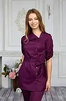 Женская медицинская куртка топ Власть фиолетовая
