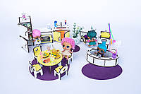 «Кухня + Ванна» набор кукольной мебели ForestWood для LOL, желтый