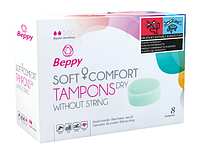 Beppy Soft+Comfort Tampons DRY - Тампон в виде мягкой, гибкой губки., 8 шт.