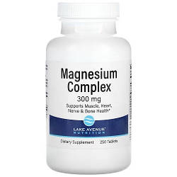 Вітаміни і мінерали Lake Avenue Nutrition Magnesium Complex 300 mg (250 таблеток.)