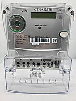 Трифазний лічильник електричної енергії СТ-ЭА12ДТИ 3х220/380В 5(10)А трансформаторні (Комунар)