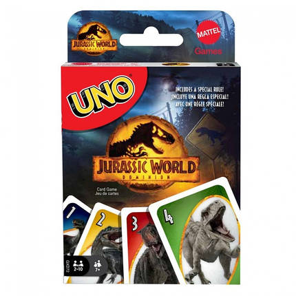 Настільна гра UNO Jurassic World (Парк Юрського періоду), фото 1