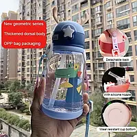 Креативные детские чашки с героями мультфильмов и соломинкой, герметичные бутылки для воды