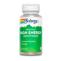 Витаминно-минеральный комплекс Solaray Мультивитамины, Once Daily High Energy, 30 вегетарианских капсул