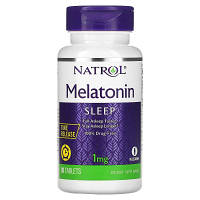 Аминокислота Natrol Мелатонин с замедленным высвобождением, 1 мг, Melatonin, Time R (WHS-30500) - Топ Продаж!