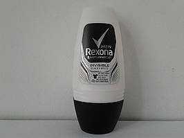 Кульковий чоловічий дезодорант антиперспірант Rexona 50 мл. (Рексона Невидимий на чорному та білому)