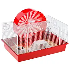 Клітка для хом'яків з великим колесом і зоною для ігор Ferplast CONEY ISLAND 50 x 35 x h 25 cm
