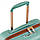 Велика дорожня валіза полікарбонат ABS+PC м'ятна (132+12 л) Арт.Freestyle 385998543 (L) DELSEY Французька, фото 4