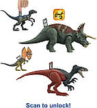 Набір 4 динозаври герої фільм Парк юрського періоду, Блю, Делофозавр Jurassic World, фото 5