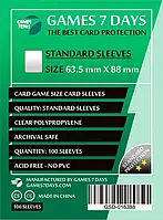 Протекторы для карт Games7Days (63,5 х 88 мм, Card Game, 100 шт.) (STANDART)