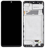 Дисплей Samsung Galaxy A22, Galaxy A225 с тачскрином и рамкой, OLED Black