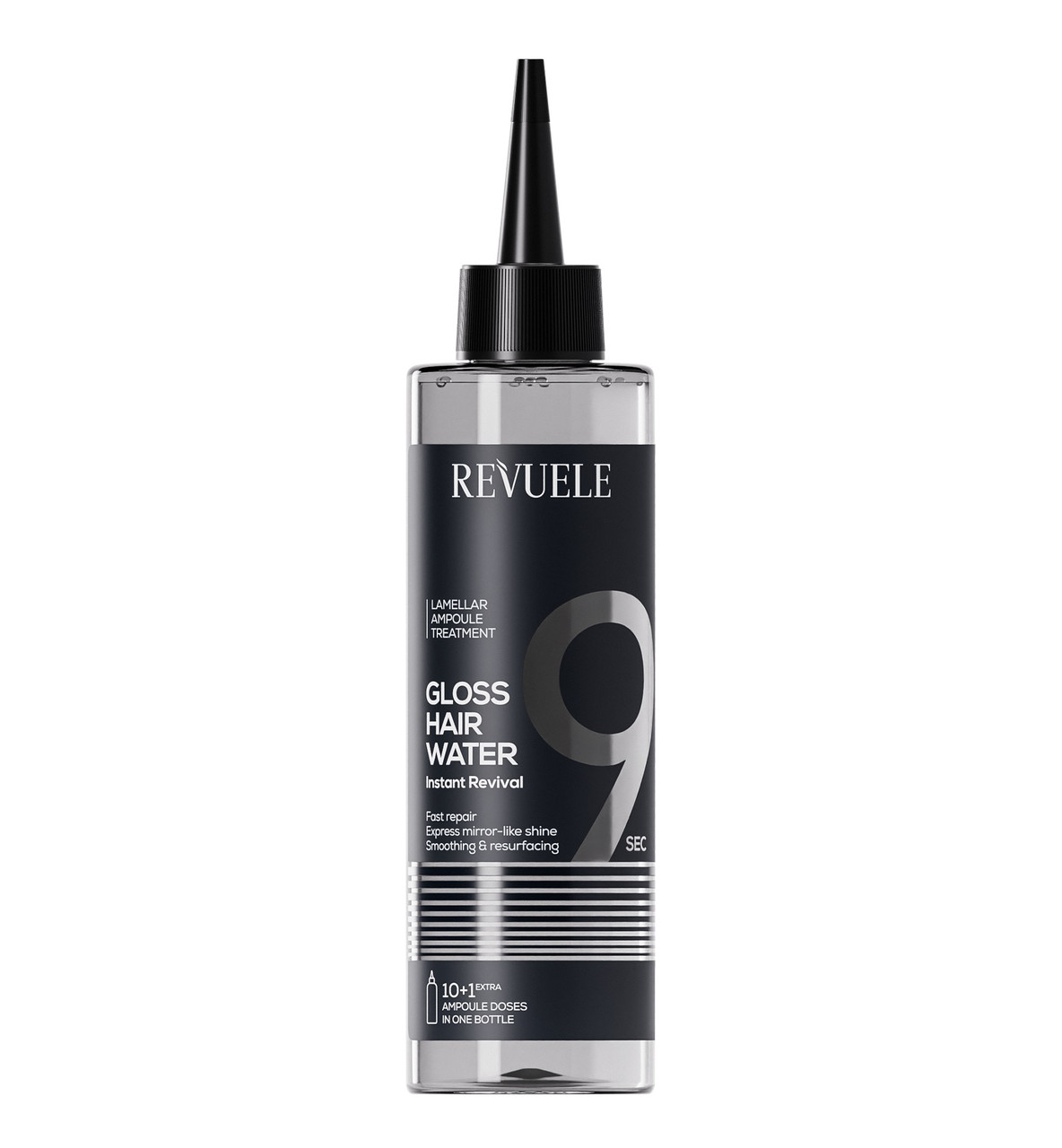 Дзеркальна вода для відновлення пошкодженого волосся Revuele Gloss Hair Water Instant Revival 220 мл