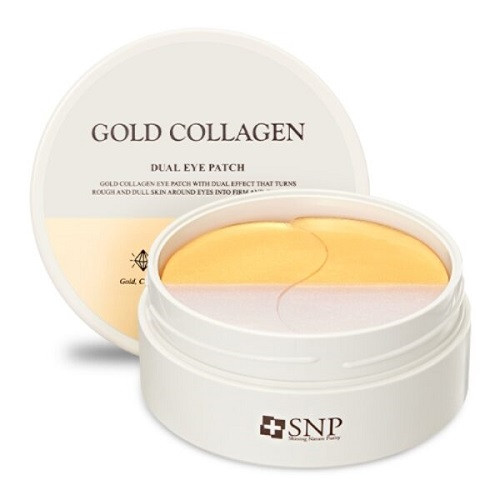 SNP Gold Collagen Dual Eye Patch Гідрогелеві патчі із золотом і колагеном, 60 шт.