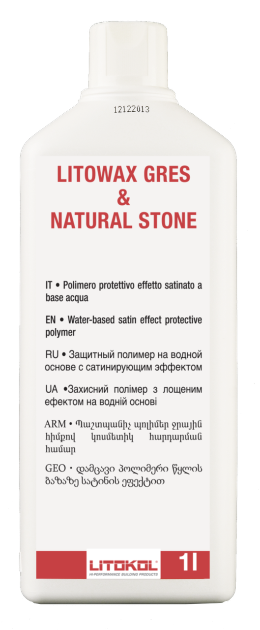 Просочення Litokol Litowax Gres & Natural Stone 1 л, захист каменю, плитки з "матувальним" ефектом