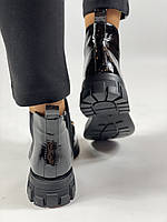 K.lasiya Жіночі осінні черевики Челсі. Натуральна лакова шкіра. Розмір 36 37 40, фото 6