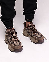 Кросівки зимові Prima d'Arte 22779 40 коричневі шкіра 36, фото 4