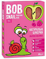 Bob Snail, цукерки натуральні, з яблуком та малиною, 60 г