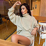 Костюм-двійка з гольфом та спідницею  із італійської пряжі, фото 5