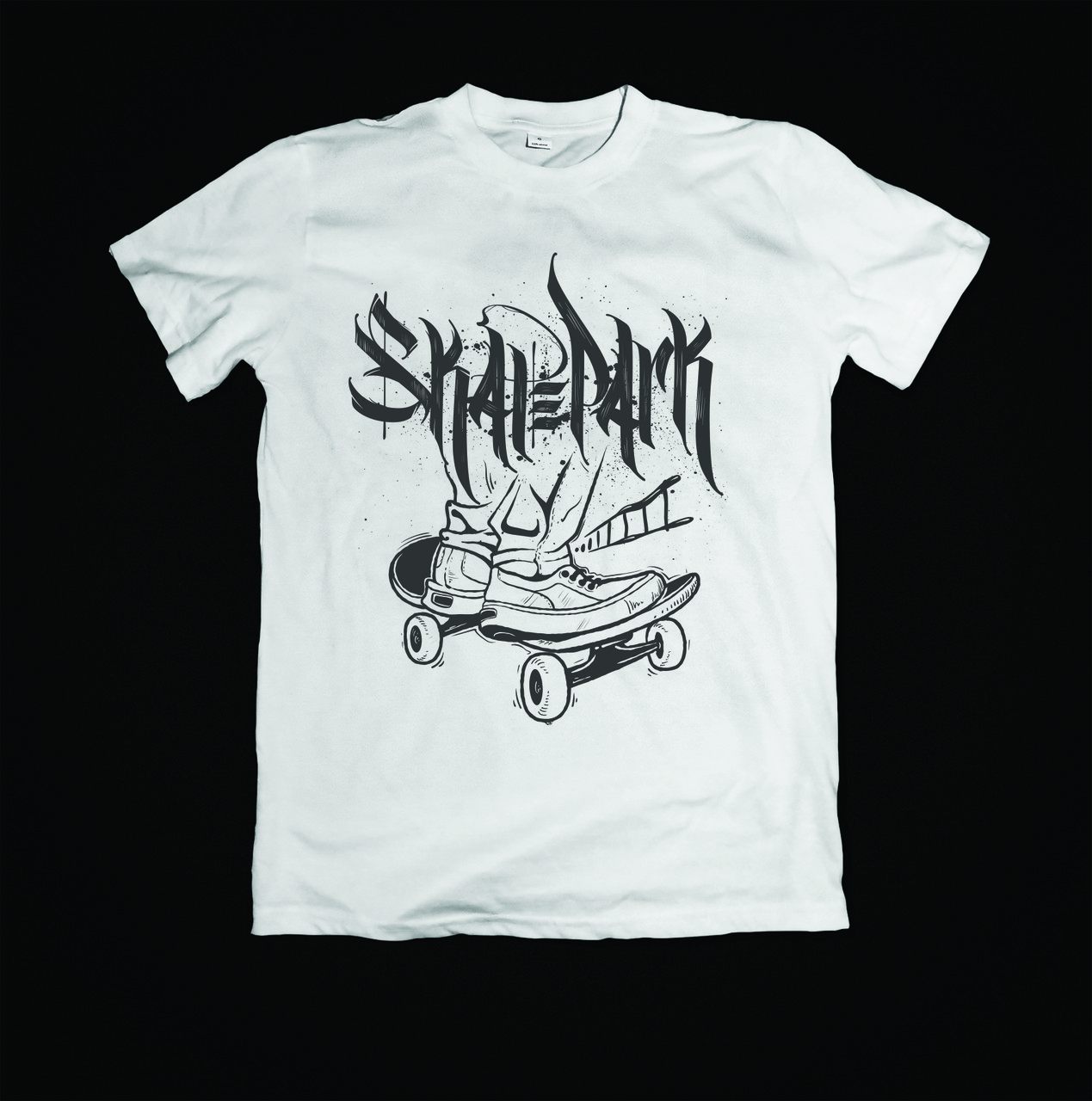 Футболка YOUstyle Skate Park 1075 White
