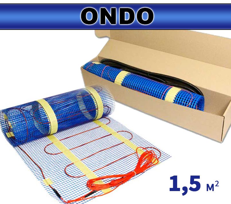 Нагревательный мат под плитку Ondo MAT-200 1.5 - фото 1 - id-p1950661467