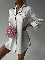 Женская пижама ночная рубашка Victoria's Secret белая (Виктория Сикрет)
