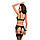 Комплект білизни HAYA SET black XXL/XXXL - Passion Exclusive: стрінги, ліф, пояс для панчіх, фото 2