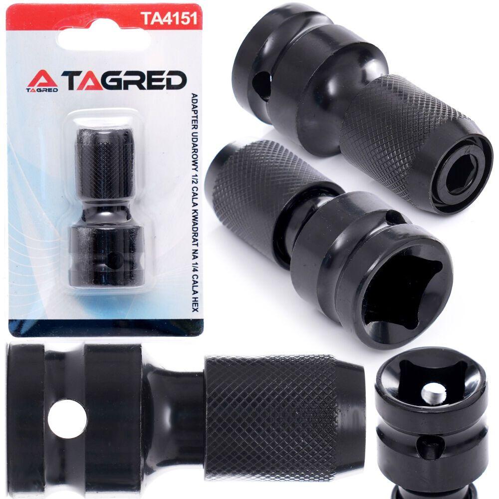 Ударний перехідник TAGRED TA4151 рифлений Extra Grip для акумуляторних пневматичних ключів з торсіонною зоною