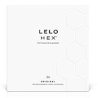 Презервативи LELO HEX Condoms Original 36 Pack, тонкі та суперміцні