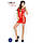Бодистокинг Passion BS027 red, плаття-сітка на бретелях, дуже відверте, фото 2