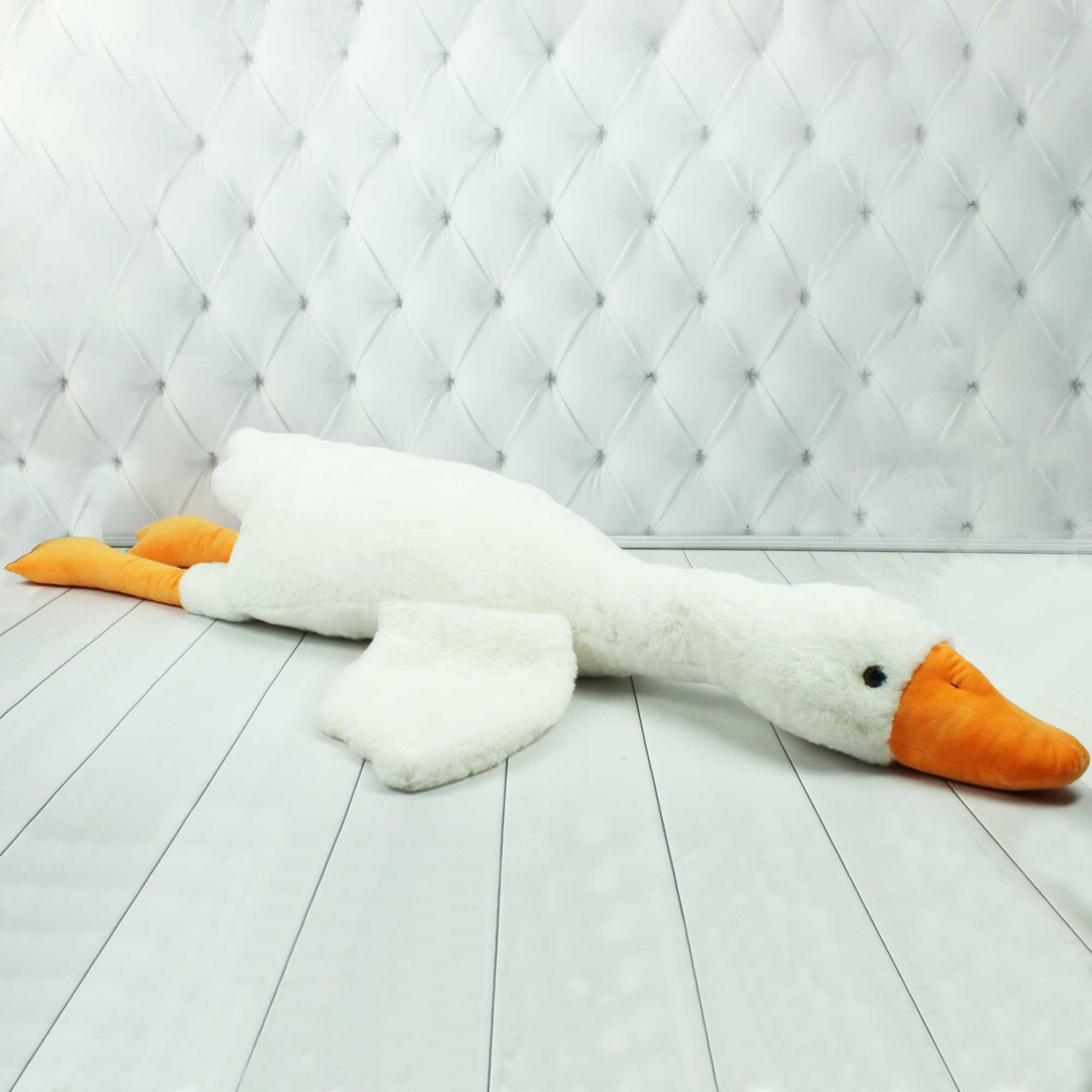 М`яка іграшка Гусак, Гуска, Гусь білий, 115 см, Копиця, Україна (00276-93), фото 1