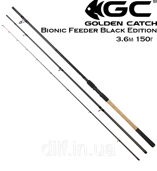 Спінінг GC Bionic Feeder Black Edition 390H 150 г фідерне вудилище, фото 1