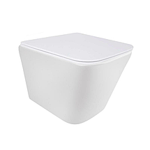Унітаз підвісний Qtap Tern WHITE Rimless з сидінням Slim Duroplast/ Soft-close, фото 5