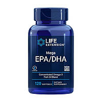 Жирні кислоти Life Extension Mega EPA/DHA, 120 капсул