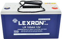 Акумуляторна батарея LEXRON Power Battery LR-DCK-12-105 Carbon-Gel 12 V 105 Ah Deep Cycle