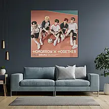 Плакат "TXT, Tomorrow X Together", 60×60см, фото 3