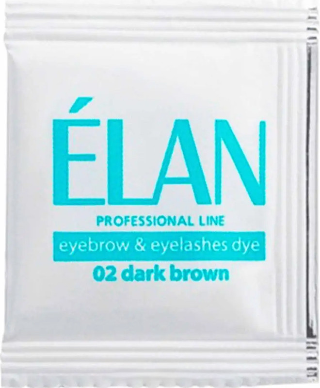 Саші з крем-фарбою для брів "ELAN" 5 мл 02 dark brown