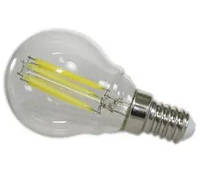 АВаТар Лампа Led шар 6Вт Е14 желтая (прозрач. колба)