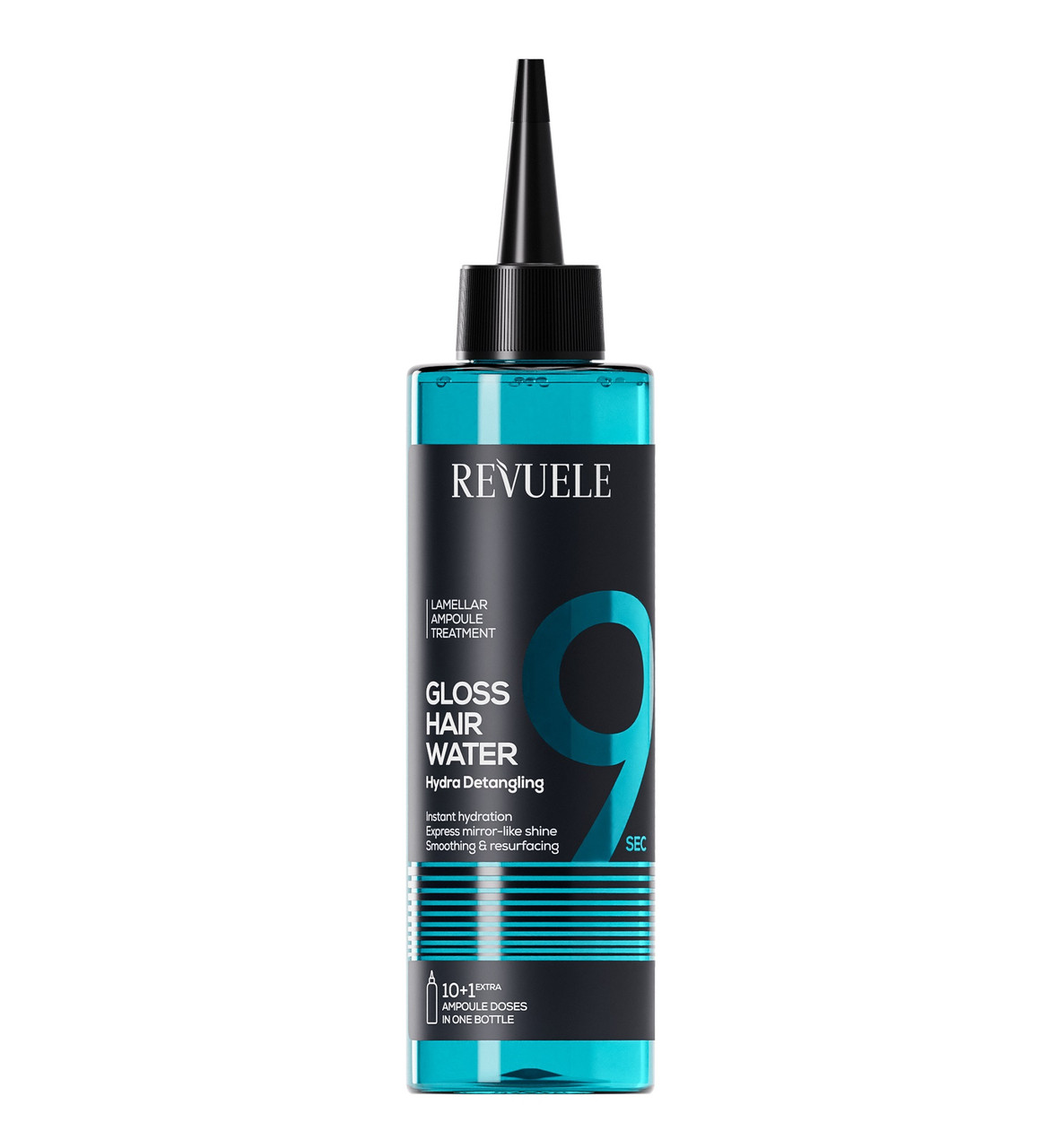 Дзеркальна вода для сухого та ламкого волосся Revuele Gloss Hair Water Hydra Detangling 220 мл