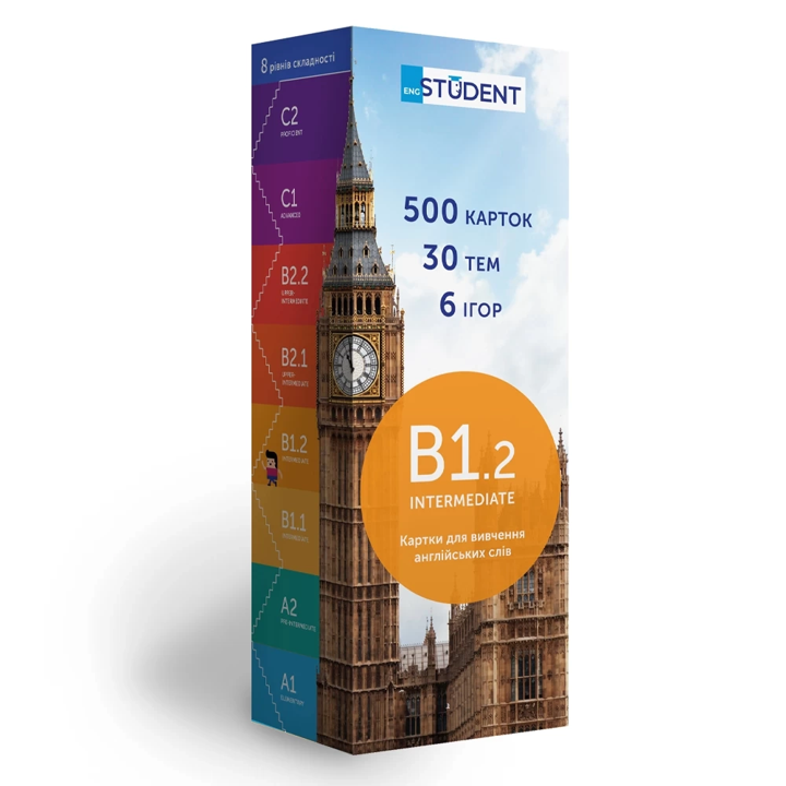 Картки для вивчення англійської мови English Student Intermediate B1.1, фото 1