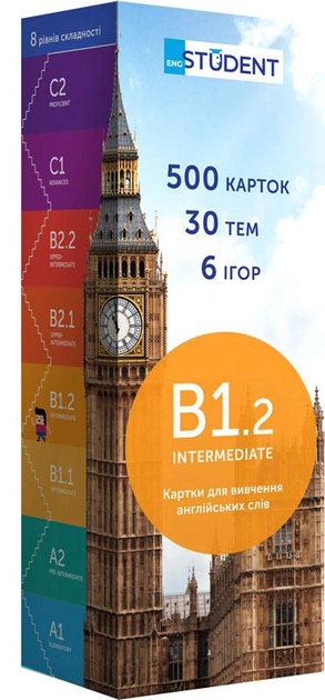 Картки для вивчення англійської мови English Student Intermediate B1.2