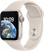 Смарт-годинник Apple Watch SE (2022) GPS 40mm Starlight Aluminium Case with Starlight Sport Band (MNJP3UL/A)