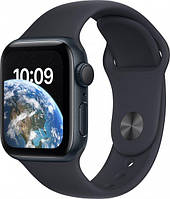 Смарт-годинник Apple Watch SE (2022) GPS 40mm Midnight Aluminium Case with Midnight Sport Band (MNJT3)
