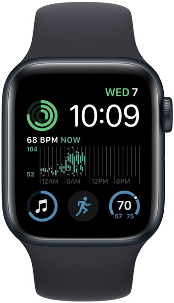 Смарт-годинник Apple Watch SE (2022) GPS 40mm Midnight Aluminium Case with Midnight Sport Band (MNJT3) - фото 4 - id-p1806767204