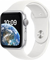 Смарт-годинник Apple Watch SE (2022) GPS 44mm Silver Aluminium Case with White Sport Band