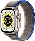 Смарт-годинник Apple Watch Ultra GPS + Cellular 49mm Titanium Case with Blue/Gray Trail Loop - M/L (MQFV3UL/A)