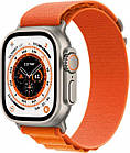 Смарт-годинник Apple Watch Ultra GPS + Cellular 49mm Titanium Case with Orange Alpine Loop (Large) (MQFM3UL/A)