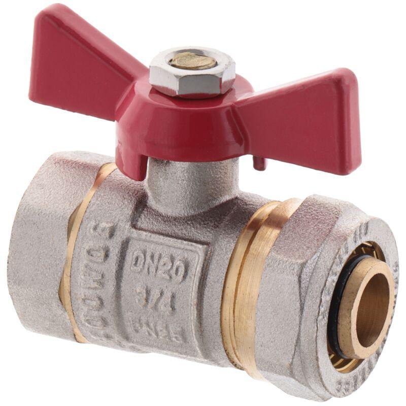 Кран кульовий обтискний WATERPRO 3/4" вн-обтиск 20мм PN10бар MA0119, фото 1