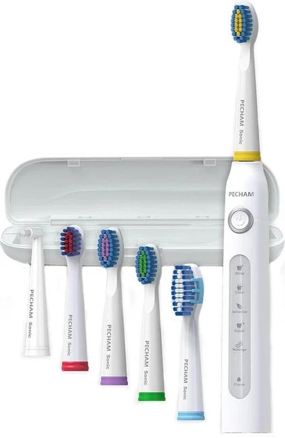 Электрическая зубная щетка PECHAM White Travel PC-081 (0290119080509) - фото 1 - id-p1877597602