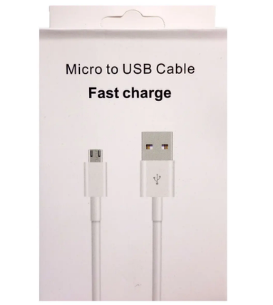 Кабель USB UKC Fast Charge V8 micro-USB White, фото 2